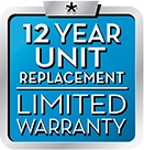 12 Year Unit Replacement Limited Warranty